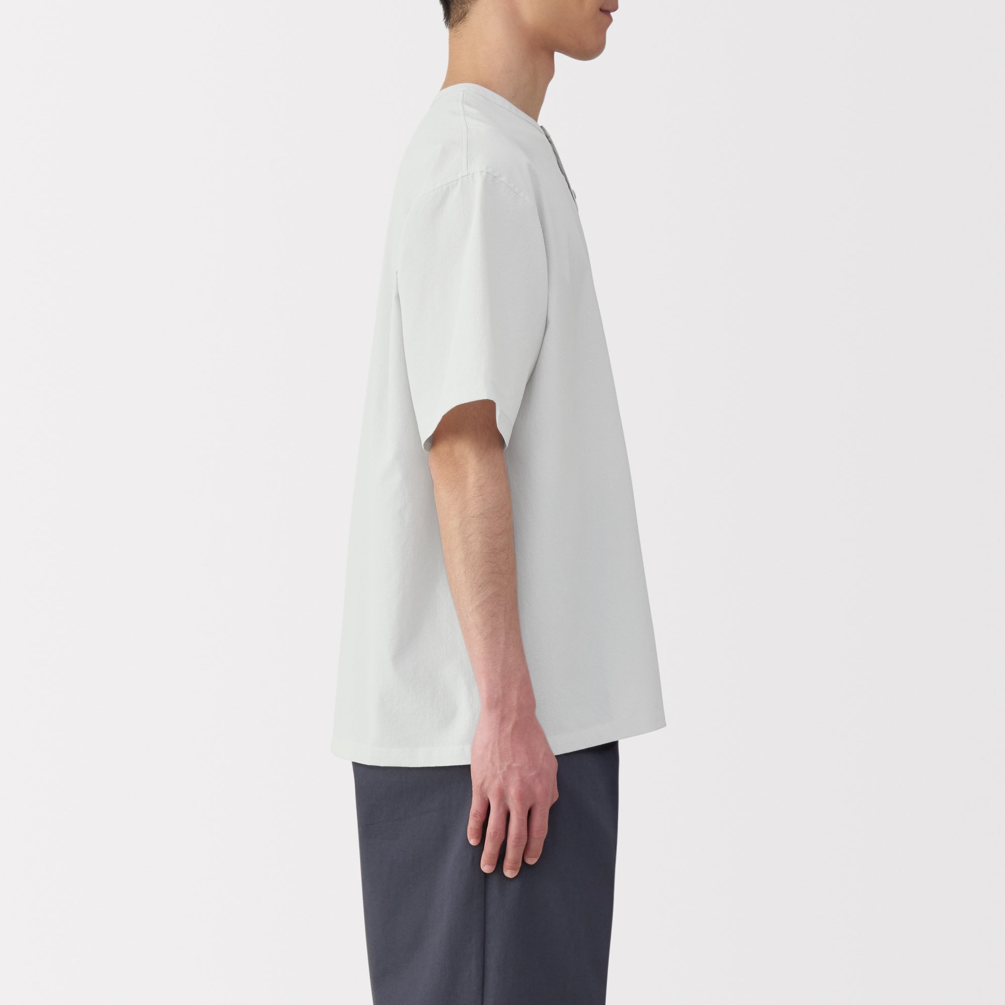 Men's Breathable Henley T-Shirt
