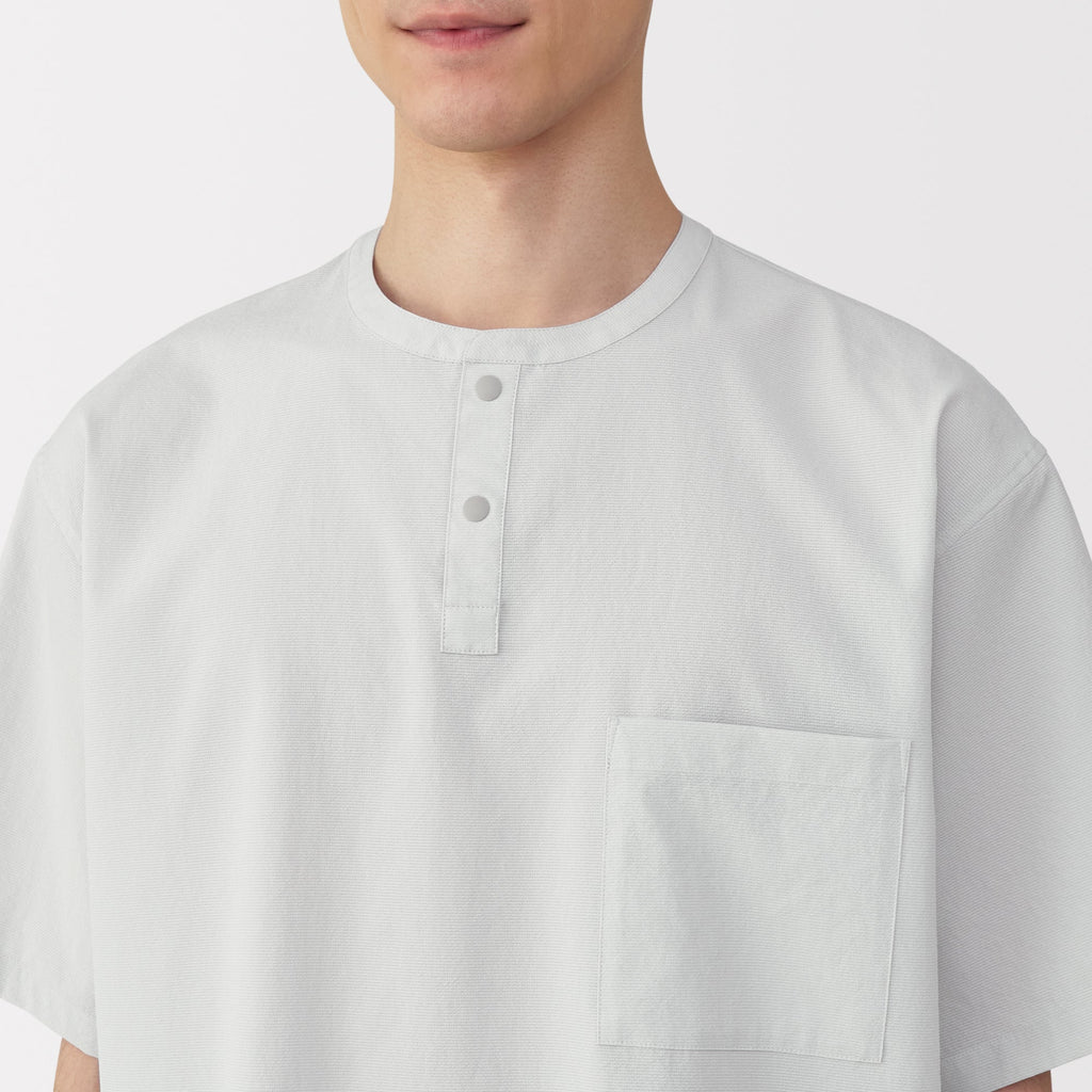 Men's Breathable Henley T-Shirt