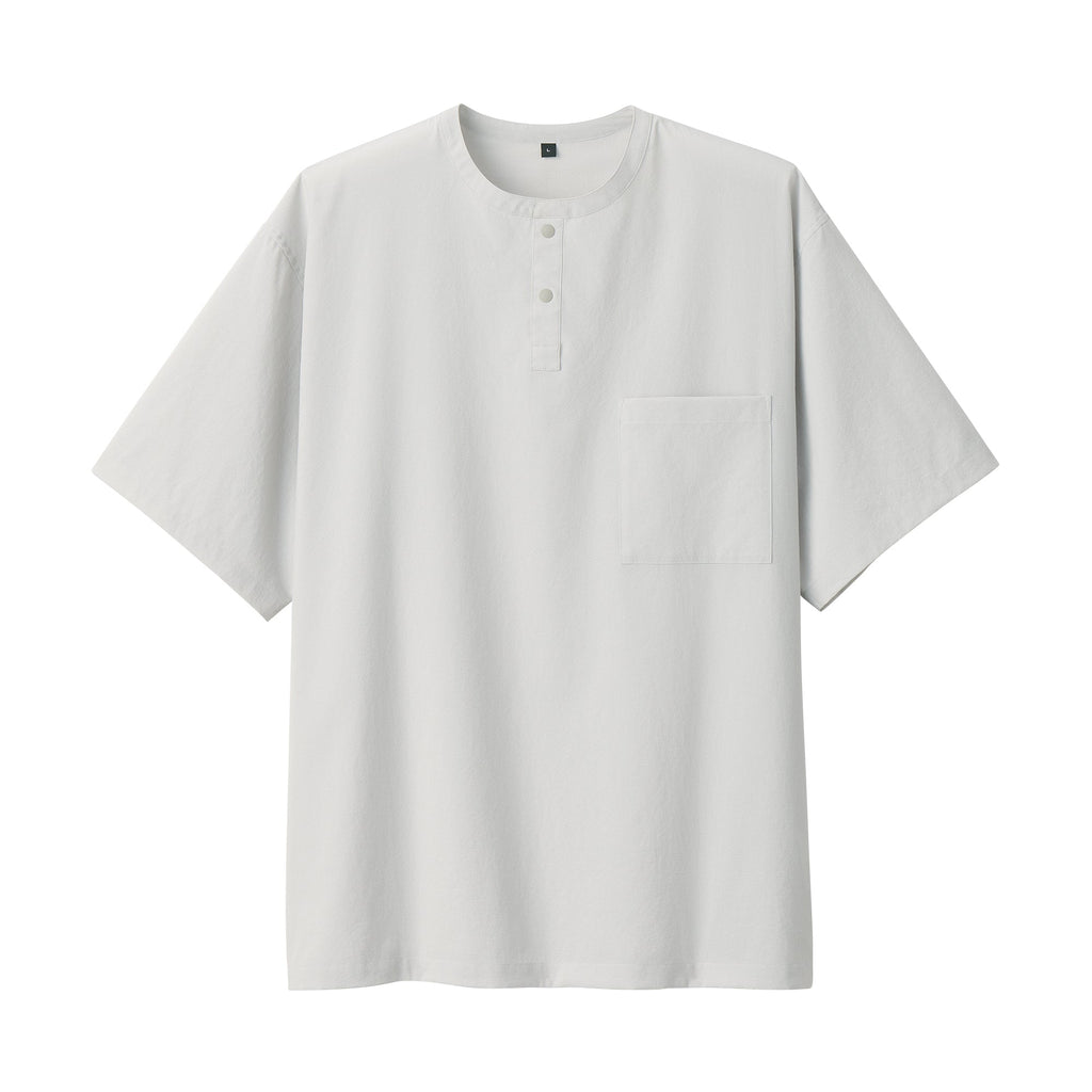 Men's Breathable Henley T-Shirt
