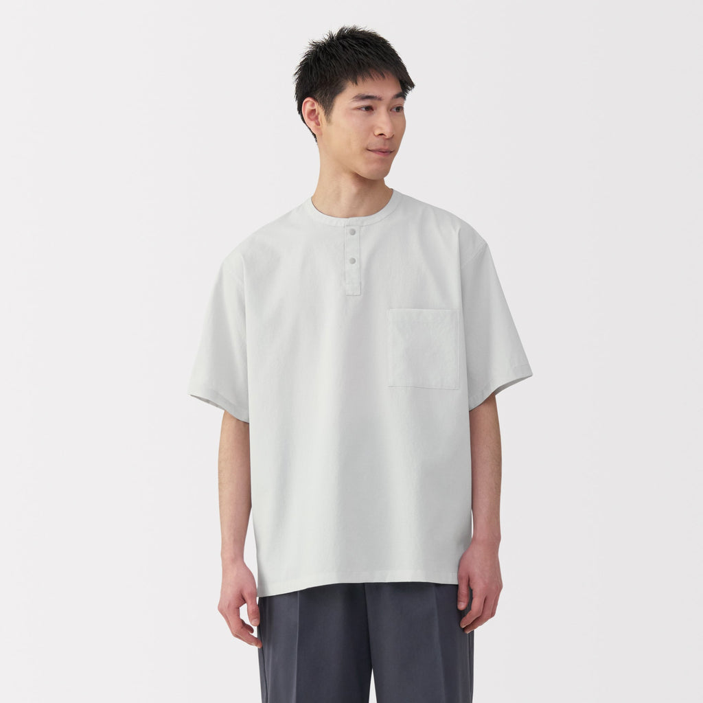 Men's Breathable Henley T-Shirt