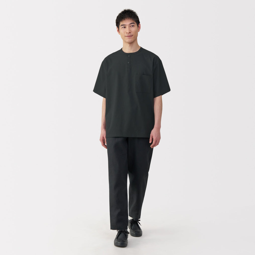 Men's Breathable Henley T-Shirt
