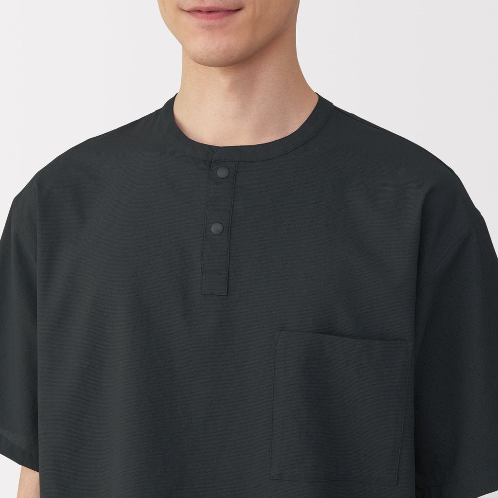 Men's Breathable Henley T-Shirt