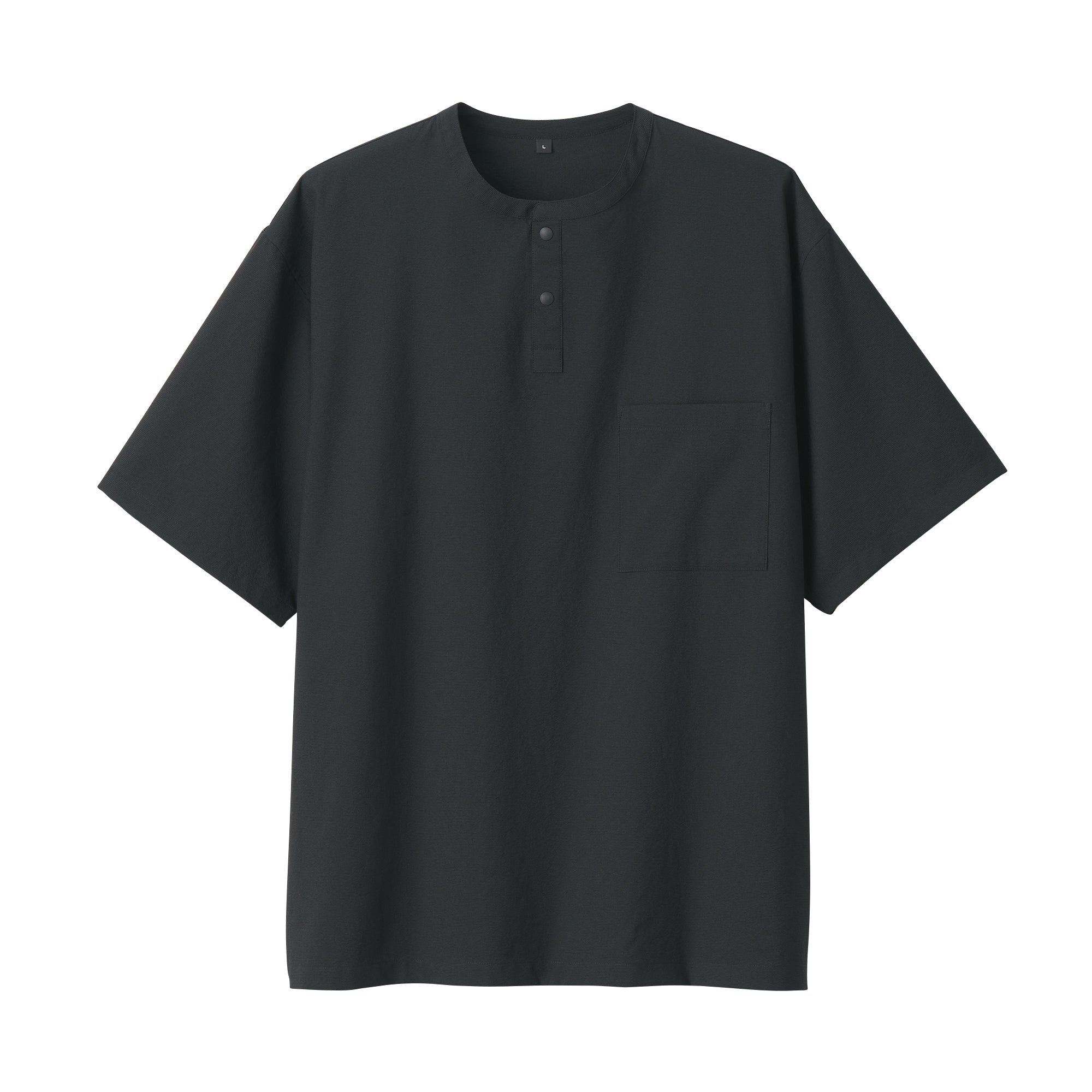 Men's Breathable Henley T-Shirt