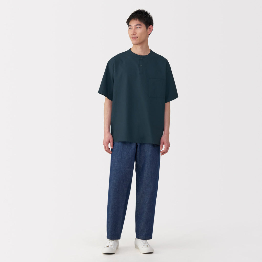 Men's Breathable Henley T-Shirt