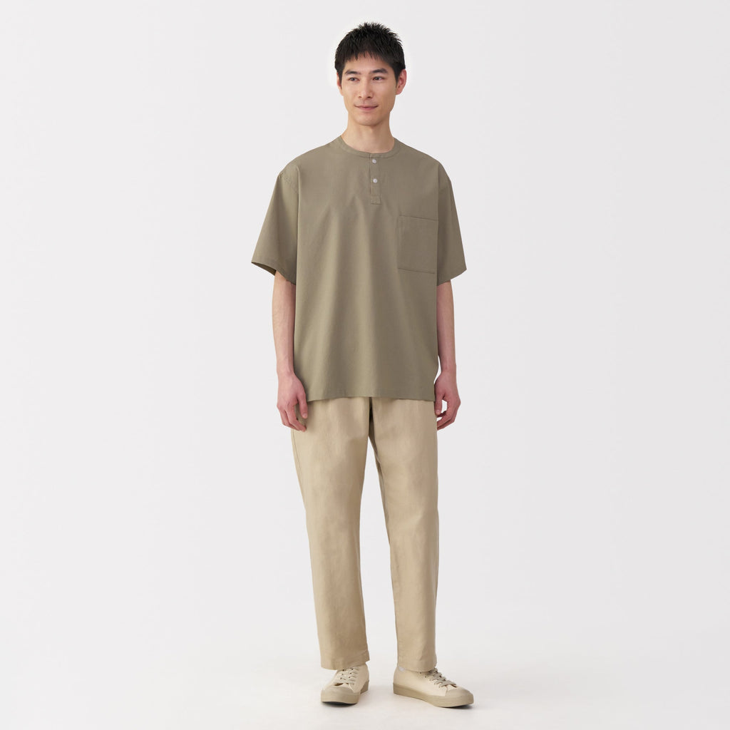 Men's Breathable Henley T-Shirt