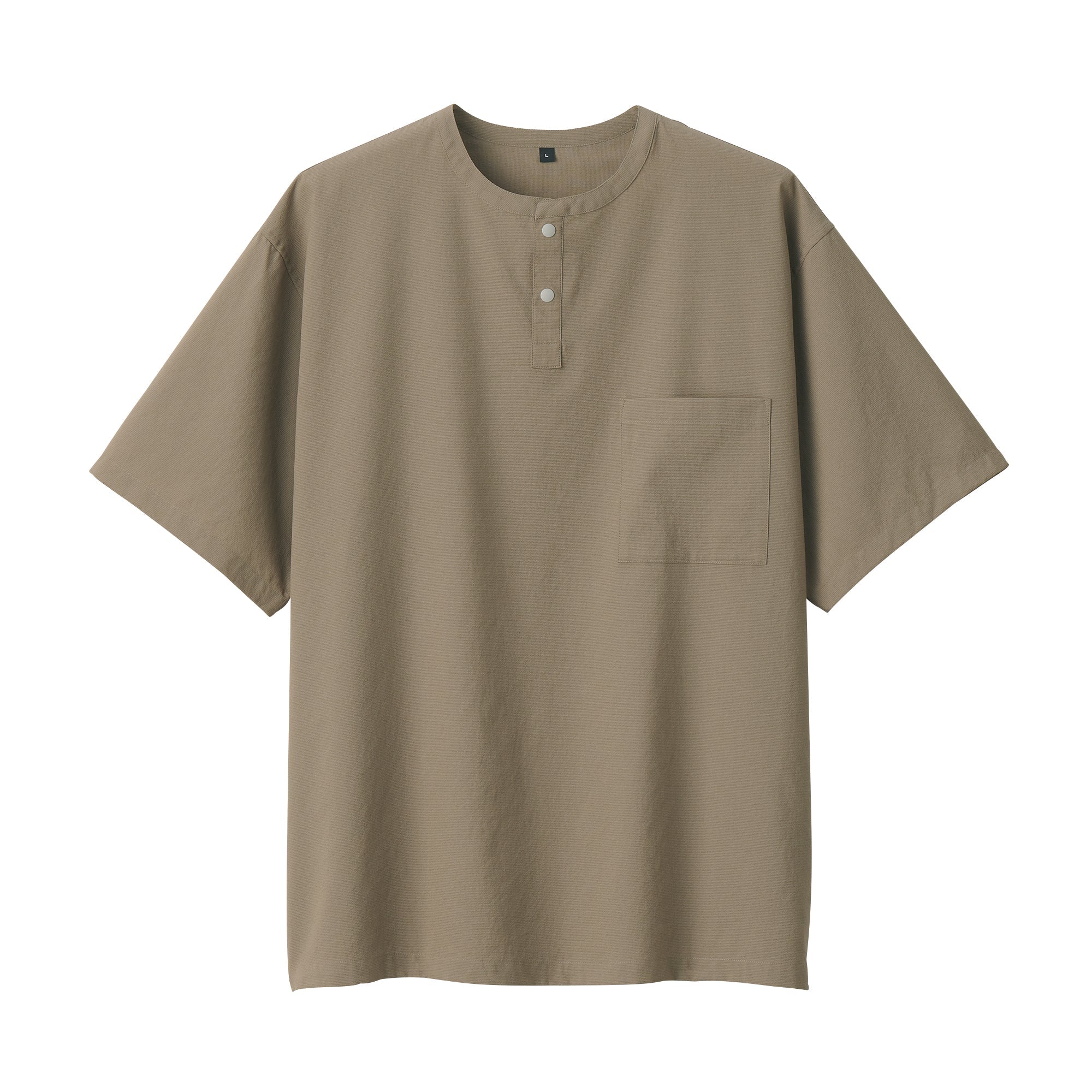 Men's Breathable Henley T-Shirt