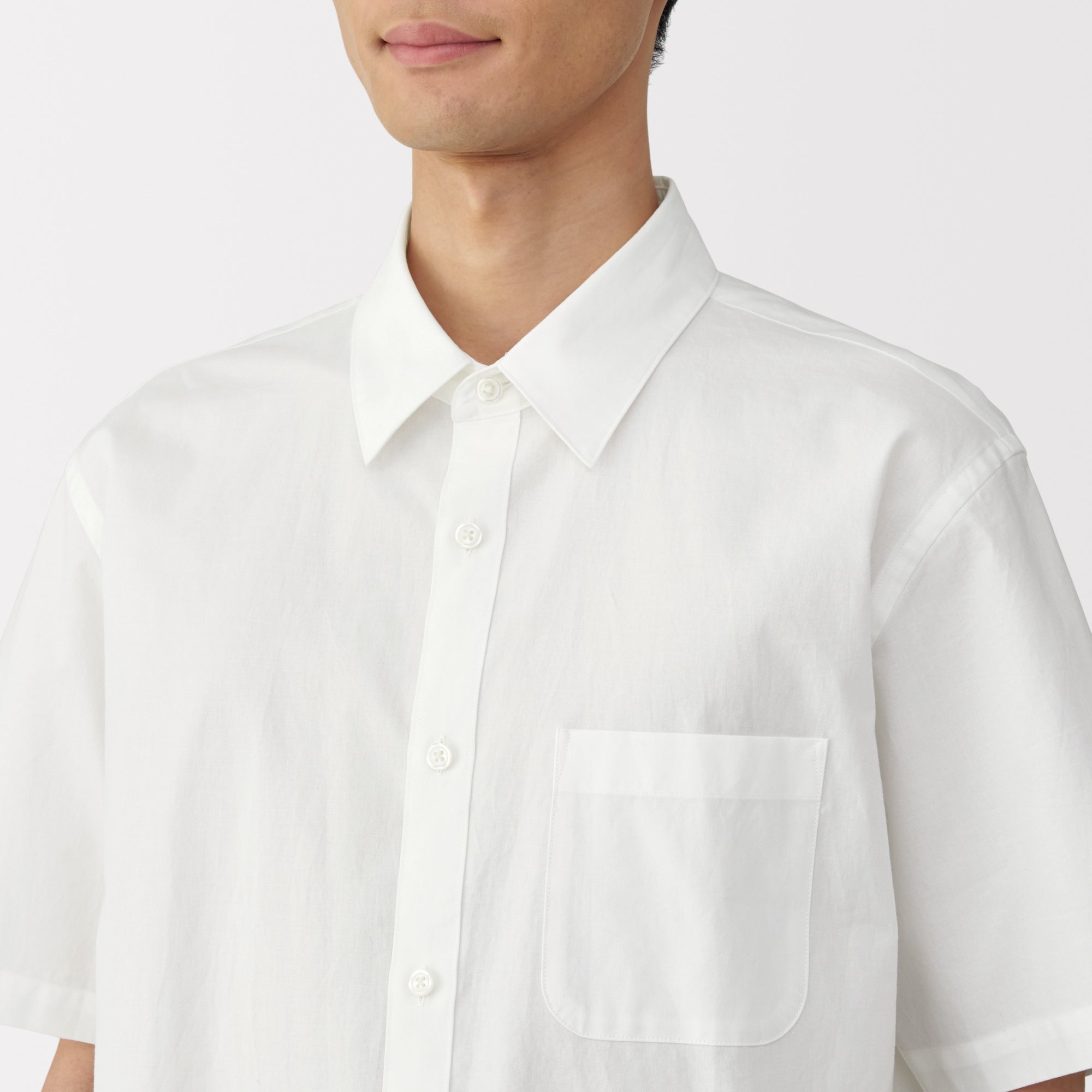 Men's Washed Broadcloth Short Sleeve Shirt