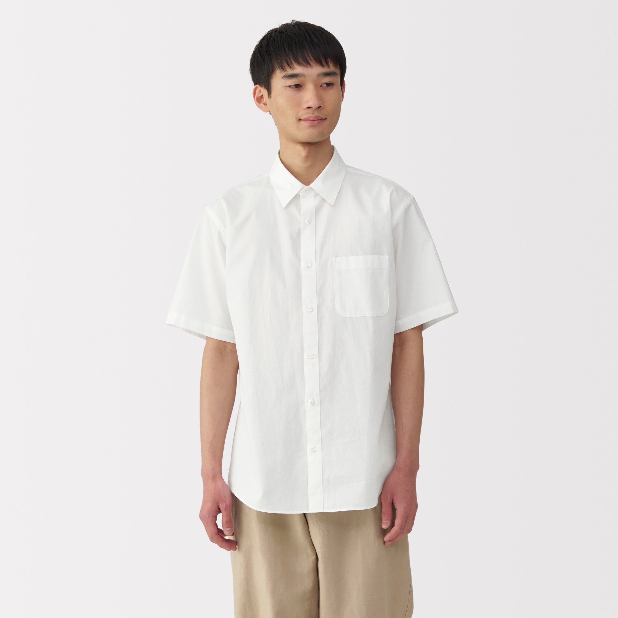 Men's Washed Broadcloth Short Sleeve Shirt