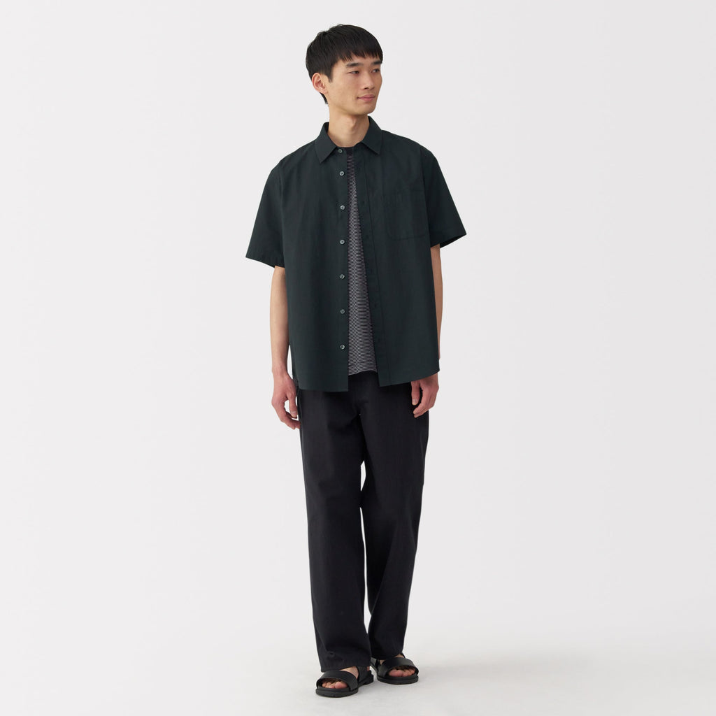 Men's Washed Broadcloth Short Sleeve Shirt