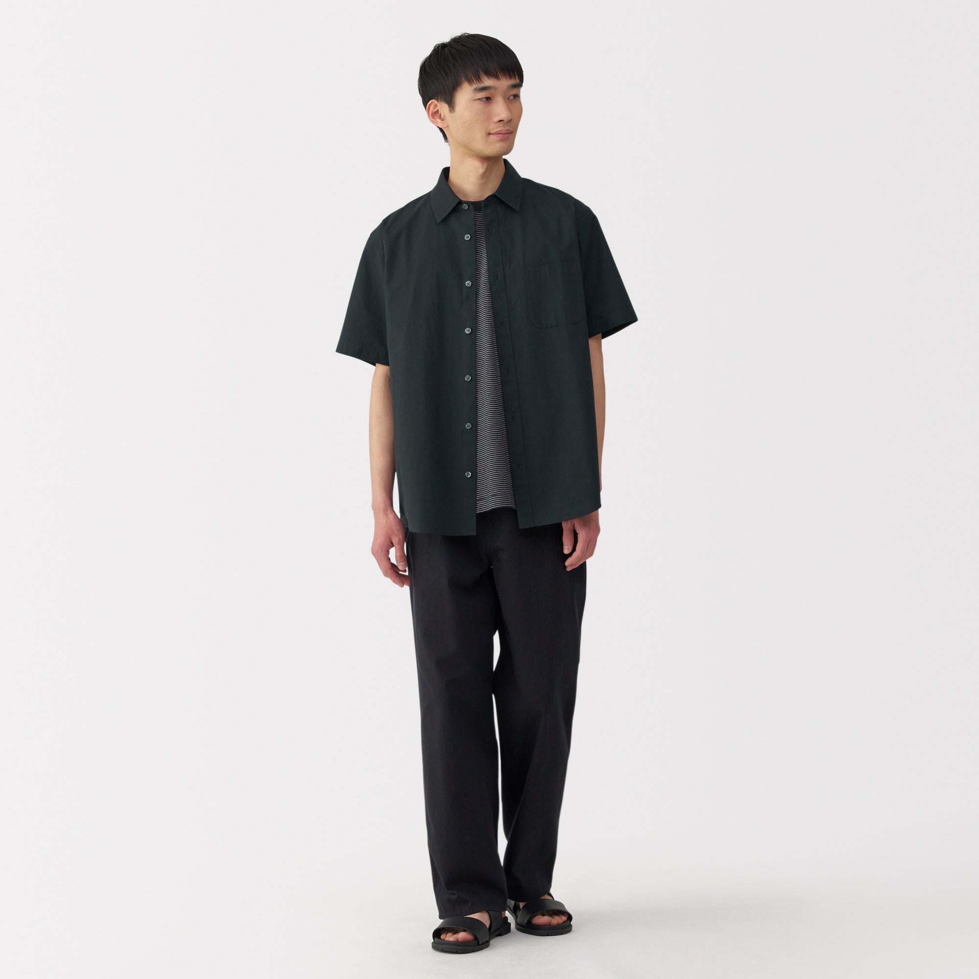 Men's Washed Broadcloth Short Sleeve Shirt