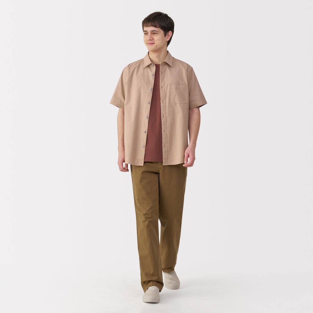 Men's Washed Broadcloth Short Sleeve Shirt