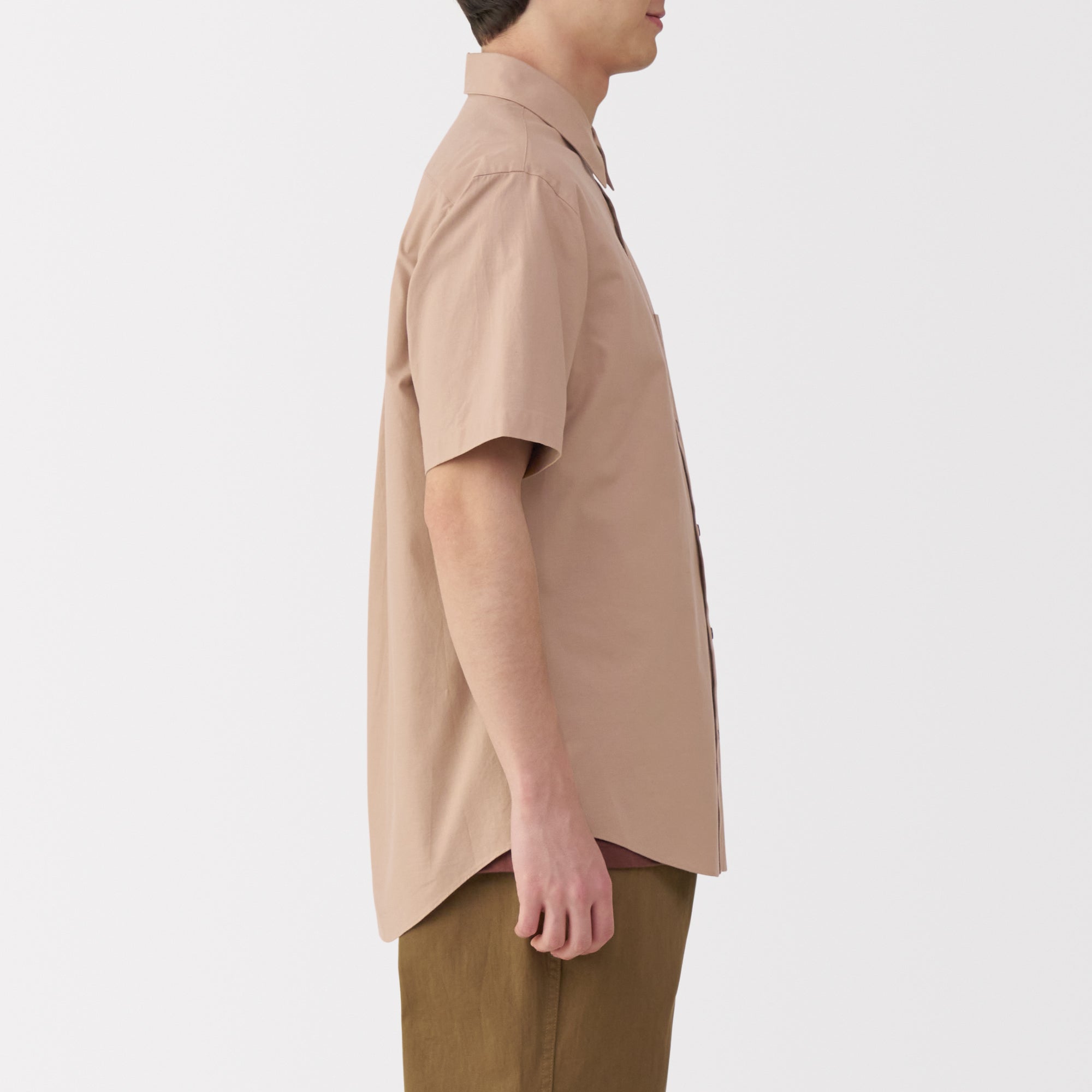 Men's Washed Broadcloth Short Sleeve Shirt