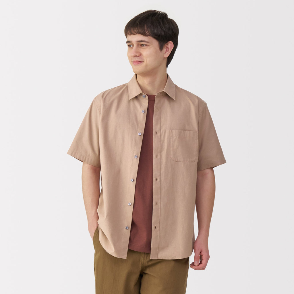 Men's Washed Broadcloth Short Sleeve Shirt