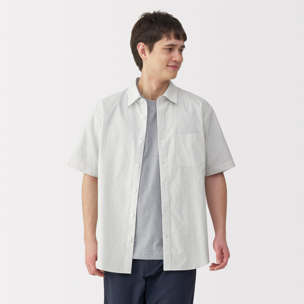 Men's Washed Broadcloth Short Sleeve Shirt