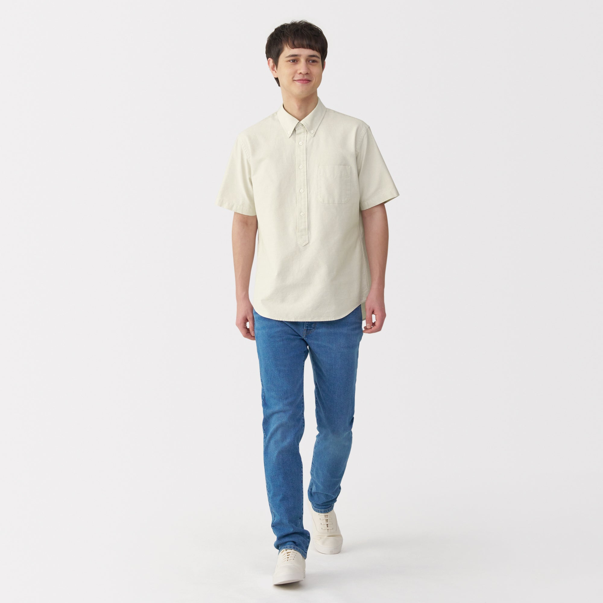 Men's Washed Oxford Pullover Shirt