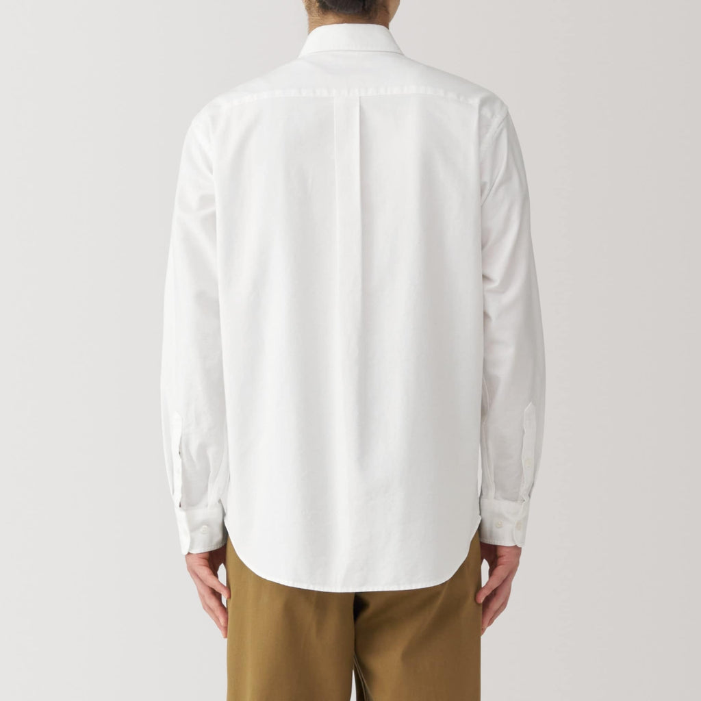 Men's Washed Oxford Button Down Long Sleeve Shirt