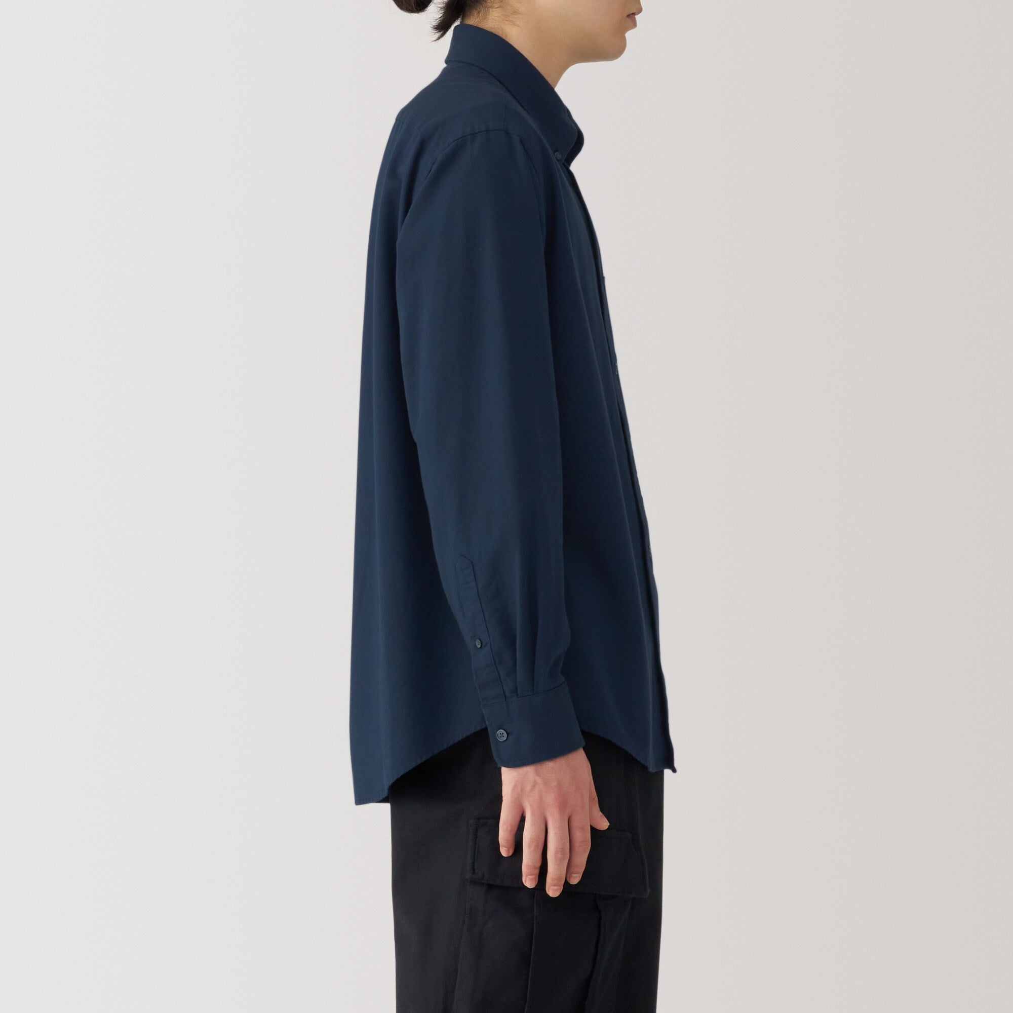 Men's Washed Oxford Button Down Long Sleeve Shirt