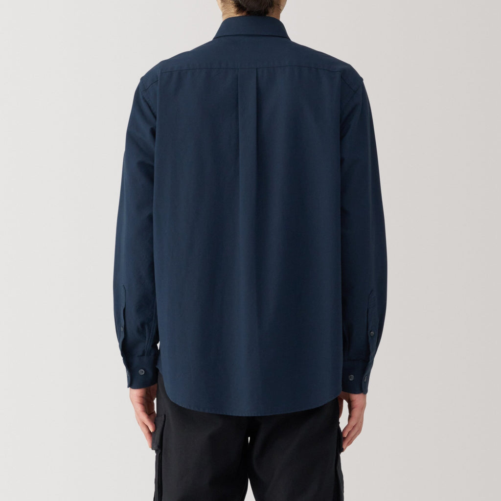 Men's Washed Oxford Button Down Long Sleeve Shirt