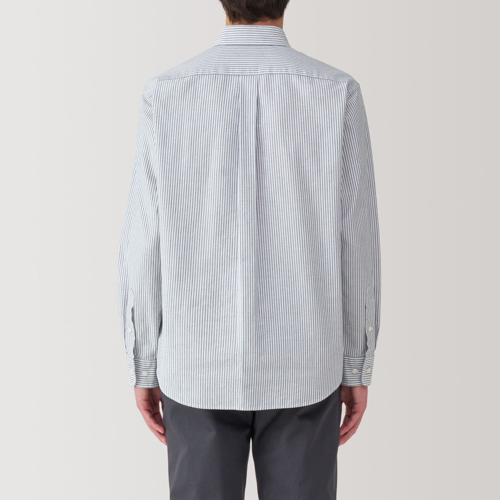 Men's Washed Oxford Button Down Long Sleeve Shirt