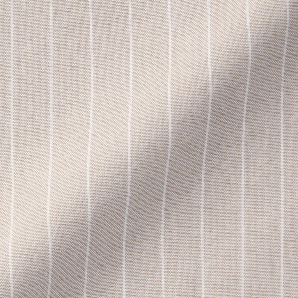 Men's Washed Oxford Stand Collar Long Sleeve Shirt