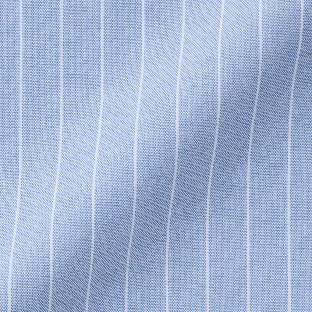 Men's Washed Oxford Stand Collar Long Sleeve Shirt