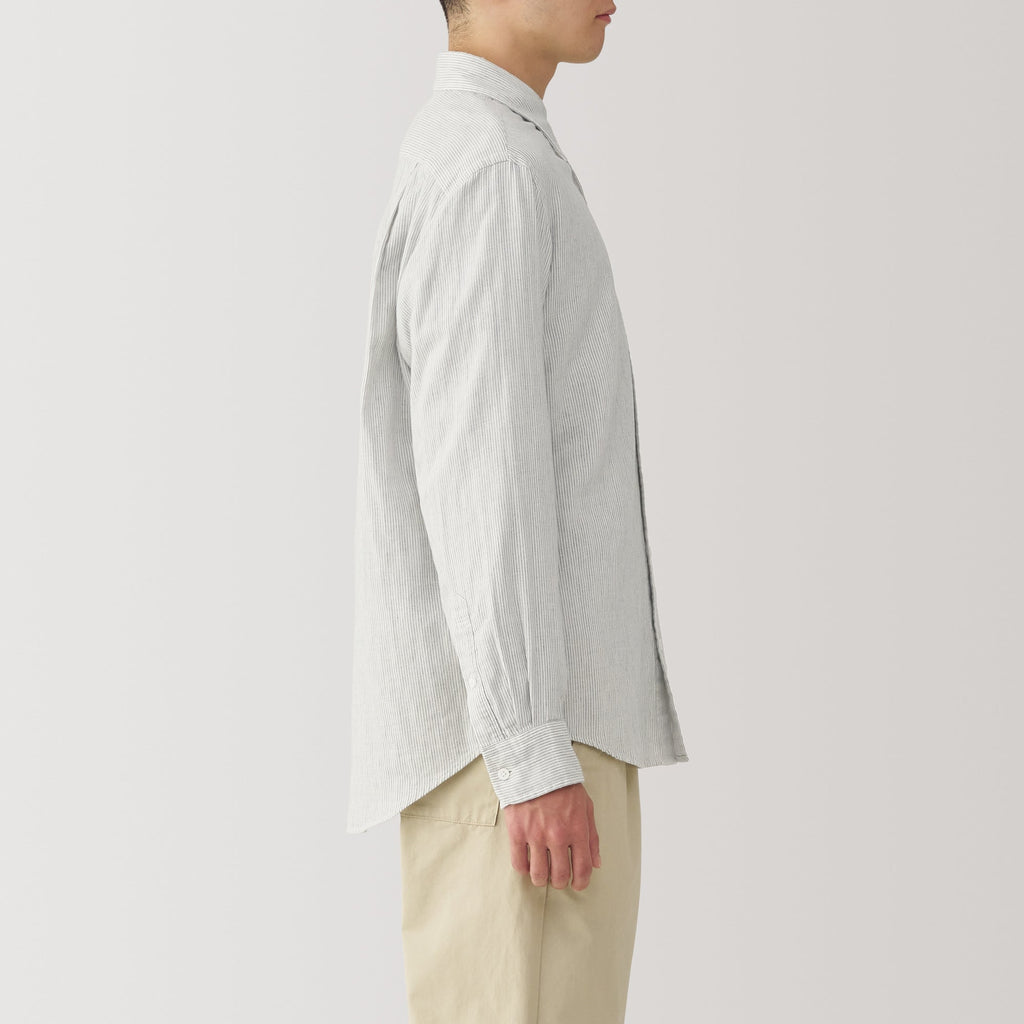 Men's Kapok Blend Double Gauze Long Sleeve Shirt