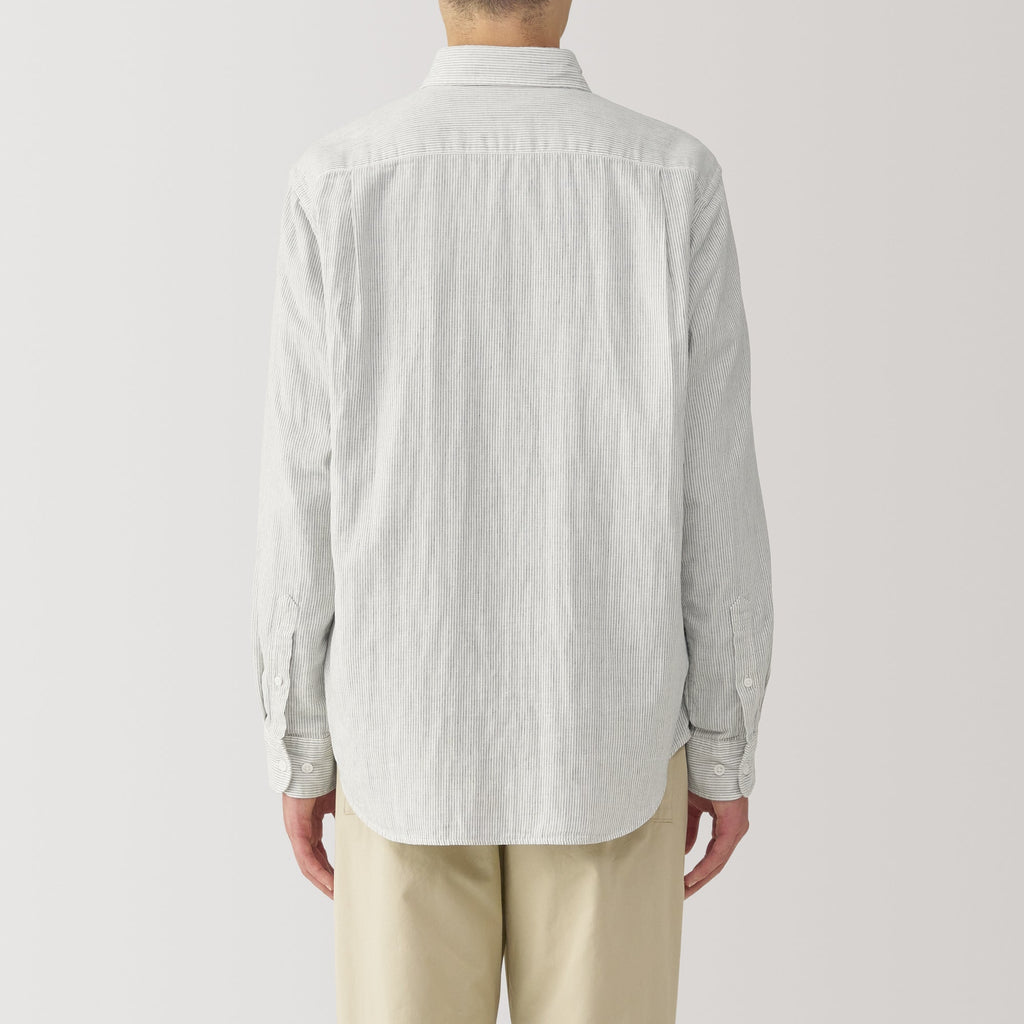 Men's Kapok Blend Double Gauze Long Sleeve Shirt