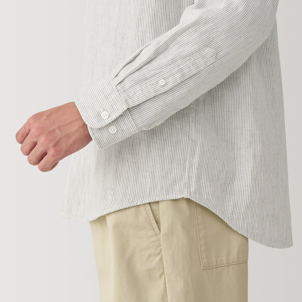 Men's Kapok Blend Double Gauze Long Sleeve Shirt