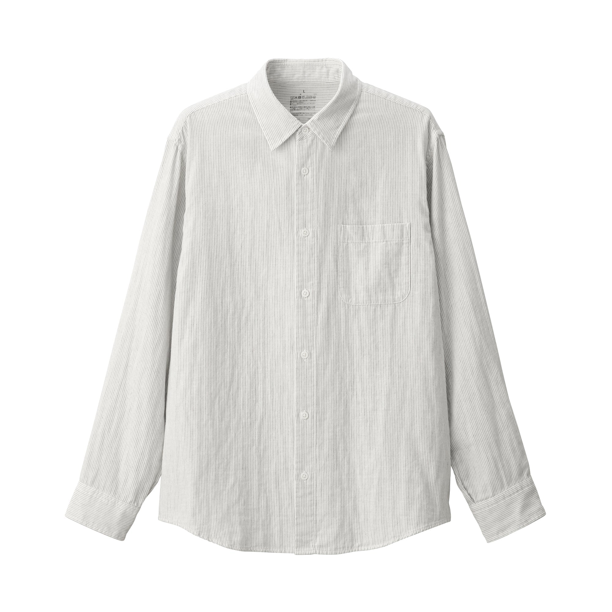 Men's Kapok Blend Double Gauze Long Sleeve Shirt