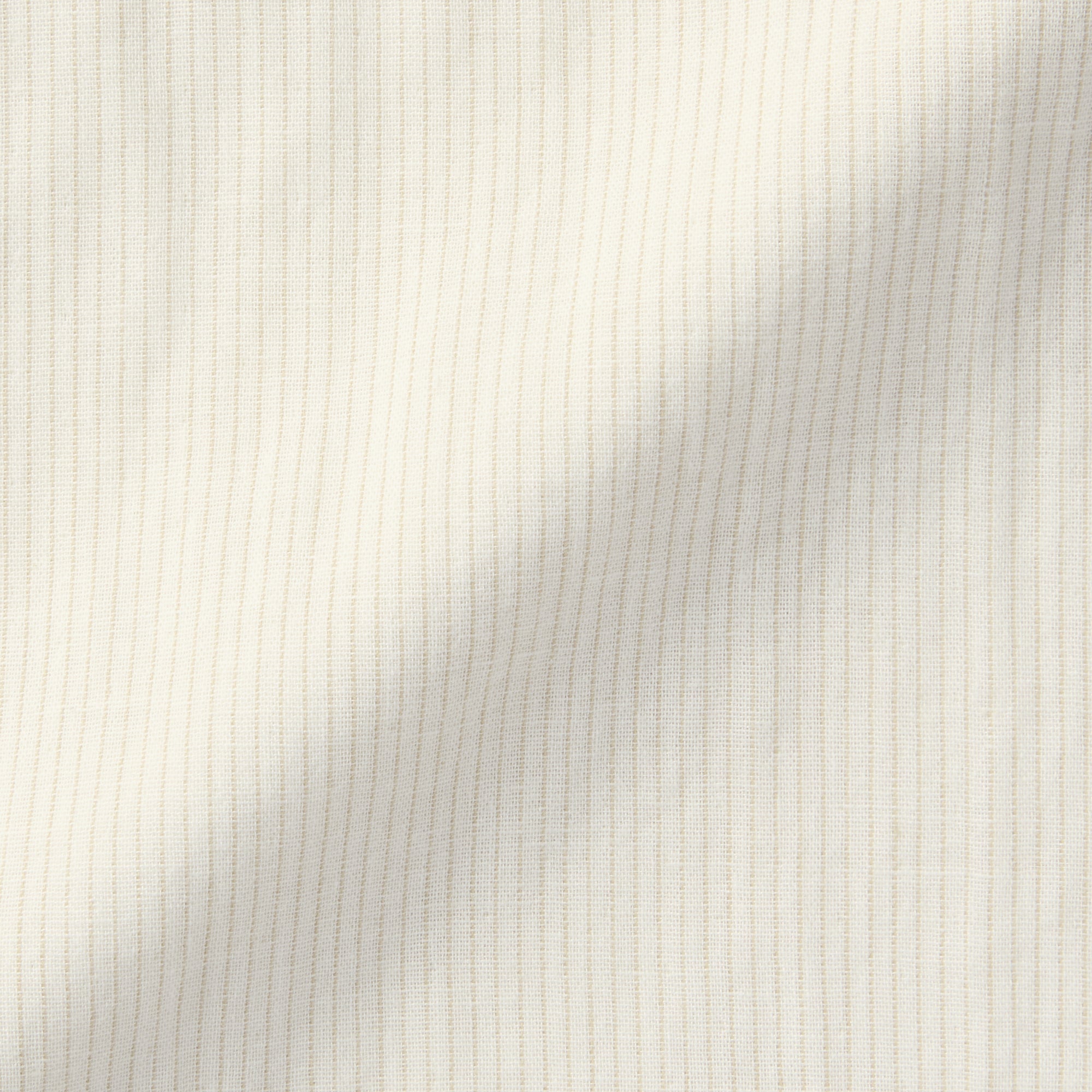 Men's Kapok Blend Double Gauze Stand Collar Long Sleeve Striped Shirt