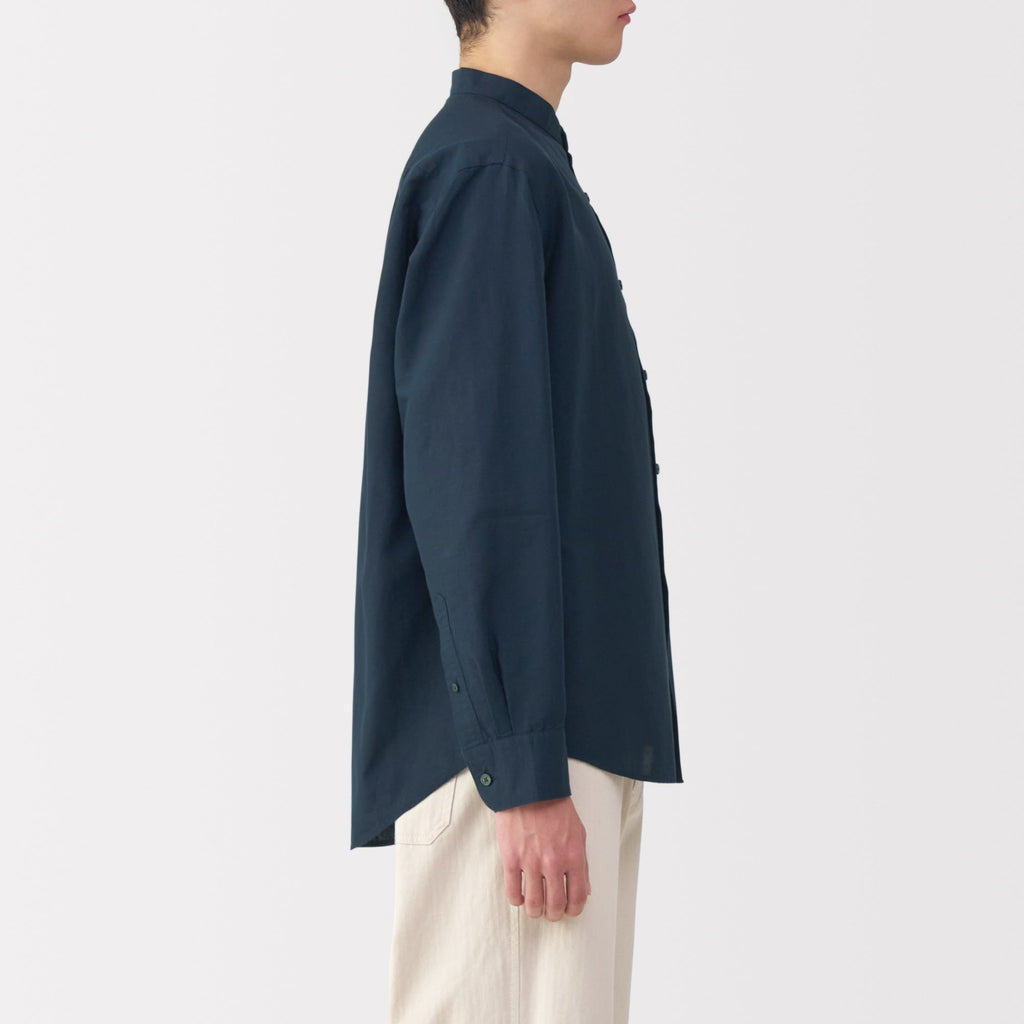 Men's Hemp Cotton Stand Collar Shirt