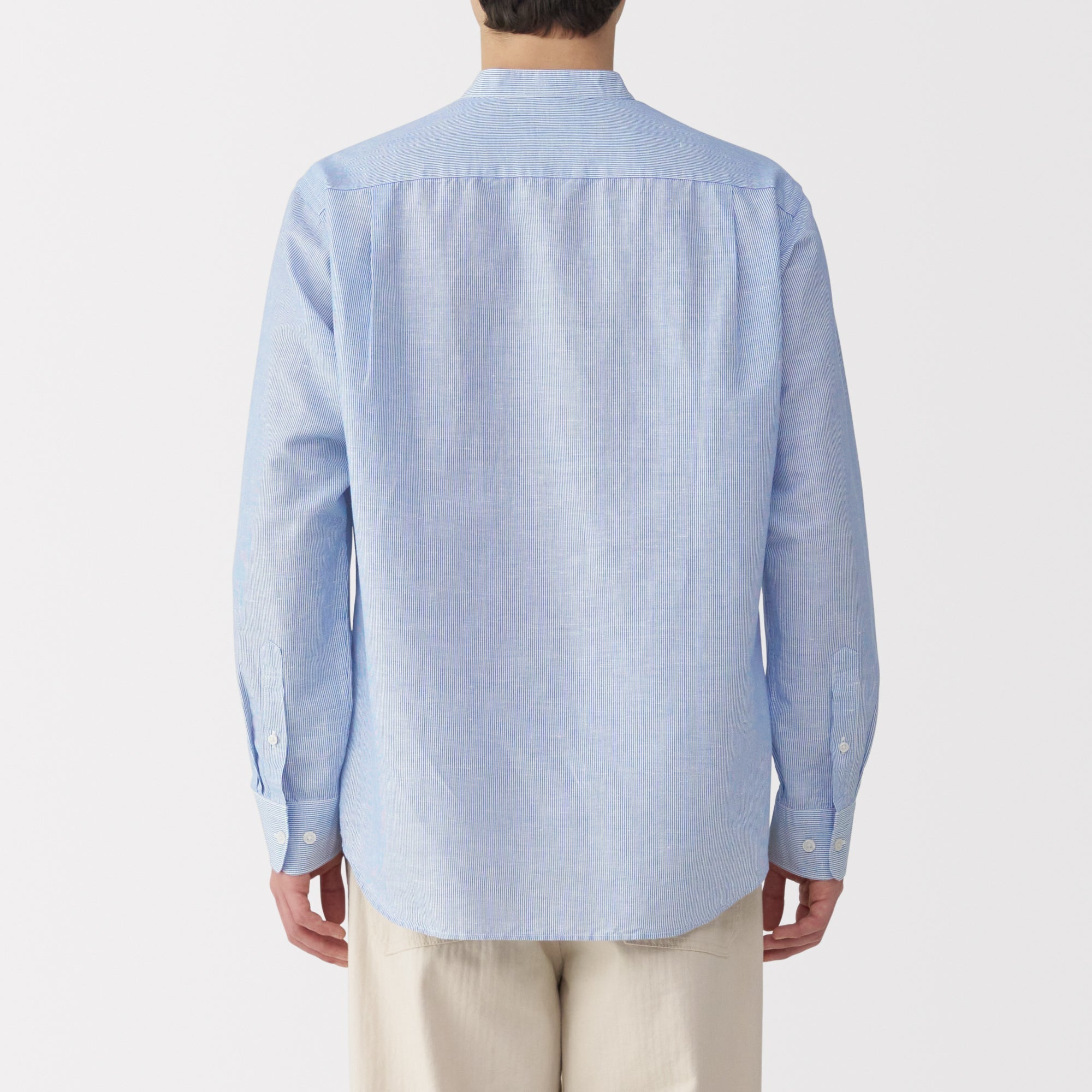 Men's Hemp Cotton Stand Collar Shirt
