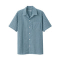 Men's Madras Check Open Collar Shirt