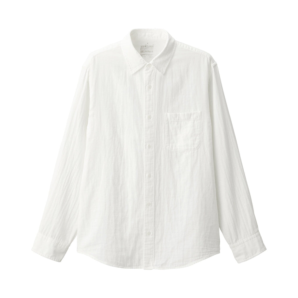 Men's Kapok Blend Double Gauze Long Sleeve Shirt