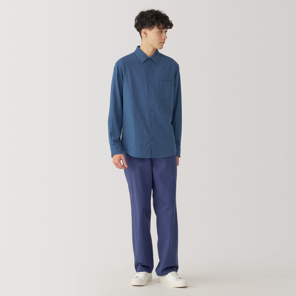 Men's Kapok Blend Double Gauze Long Sleeve Shirt