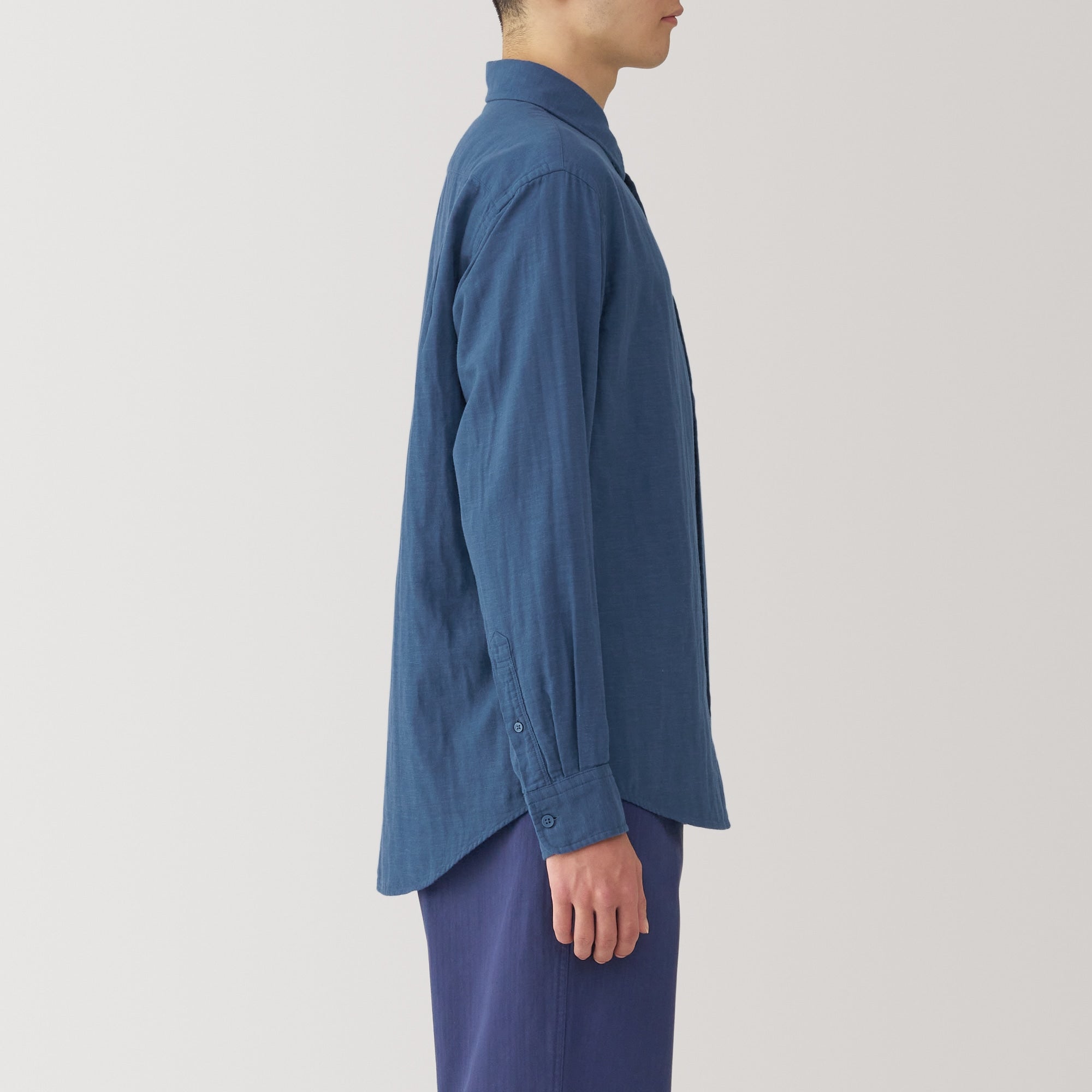 Men's Kapok Blend Double Gauze Long Sleeve Shirt