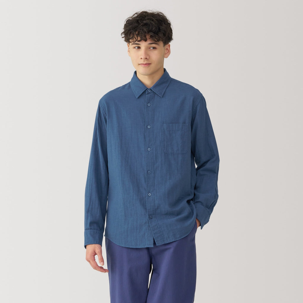 Men's Kapok Blend Double Gauze Long Sleeve Shirt