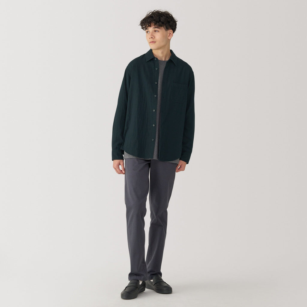 Men's Kapok Blend Double Gauze Long Sleeve Shirt