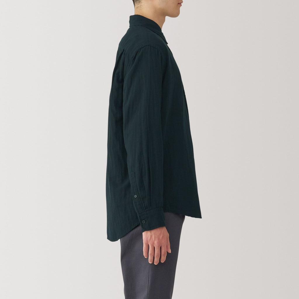 Men's Kapok Blend Double Gauze Long Sleeve Shirt