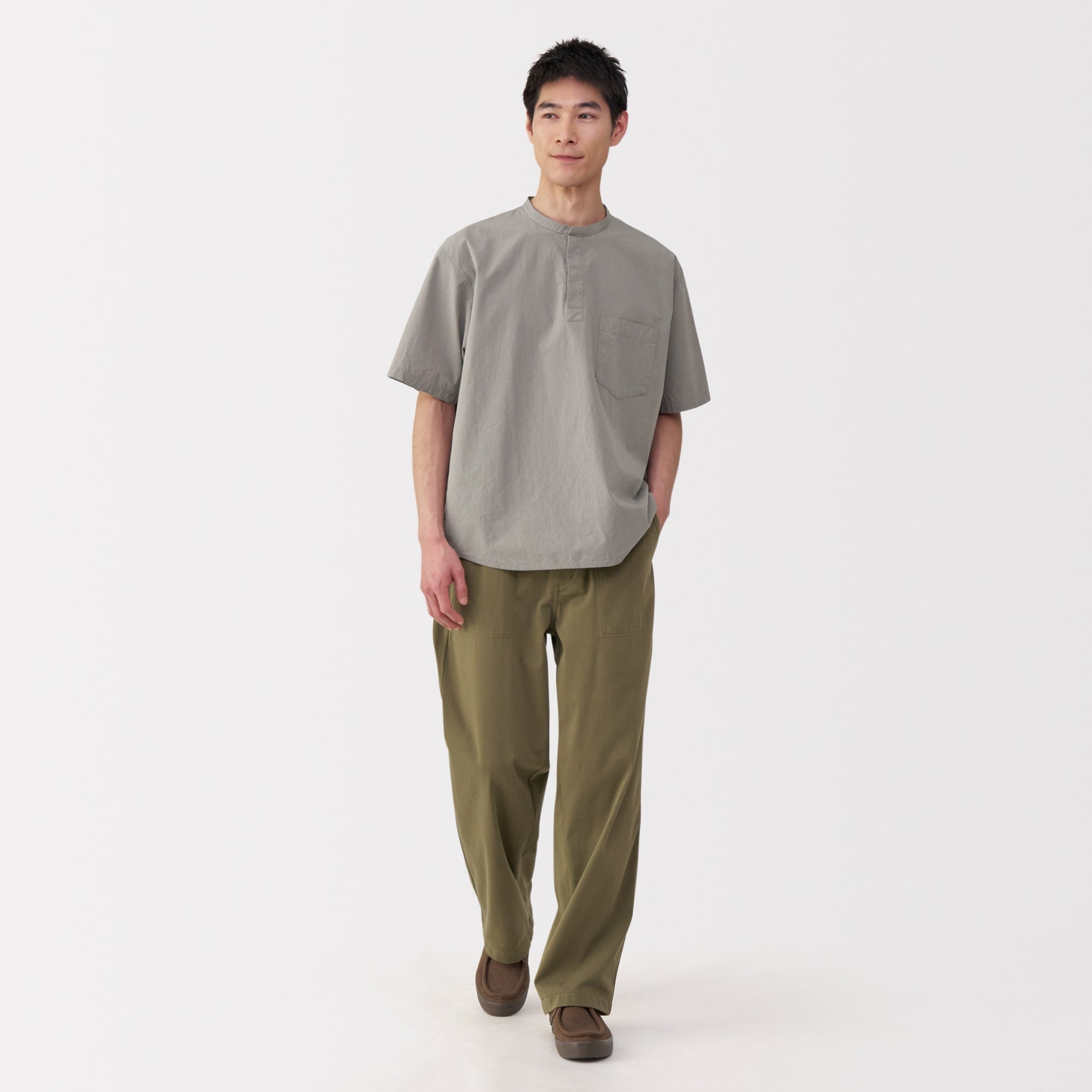 Men's Cool Touch Henley T-Shirt