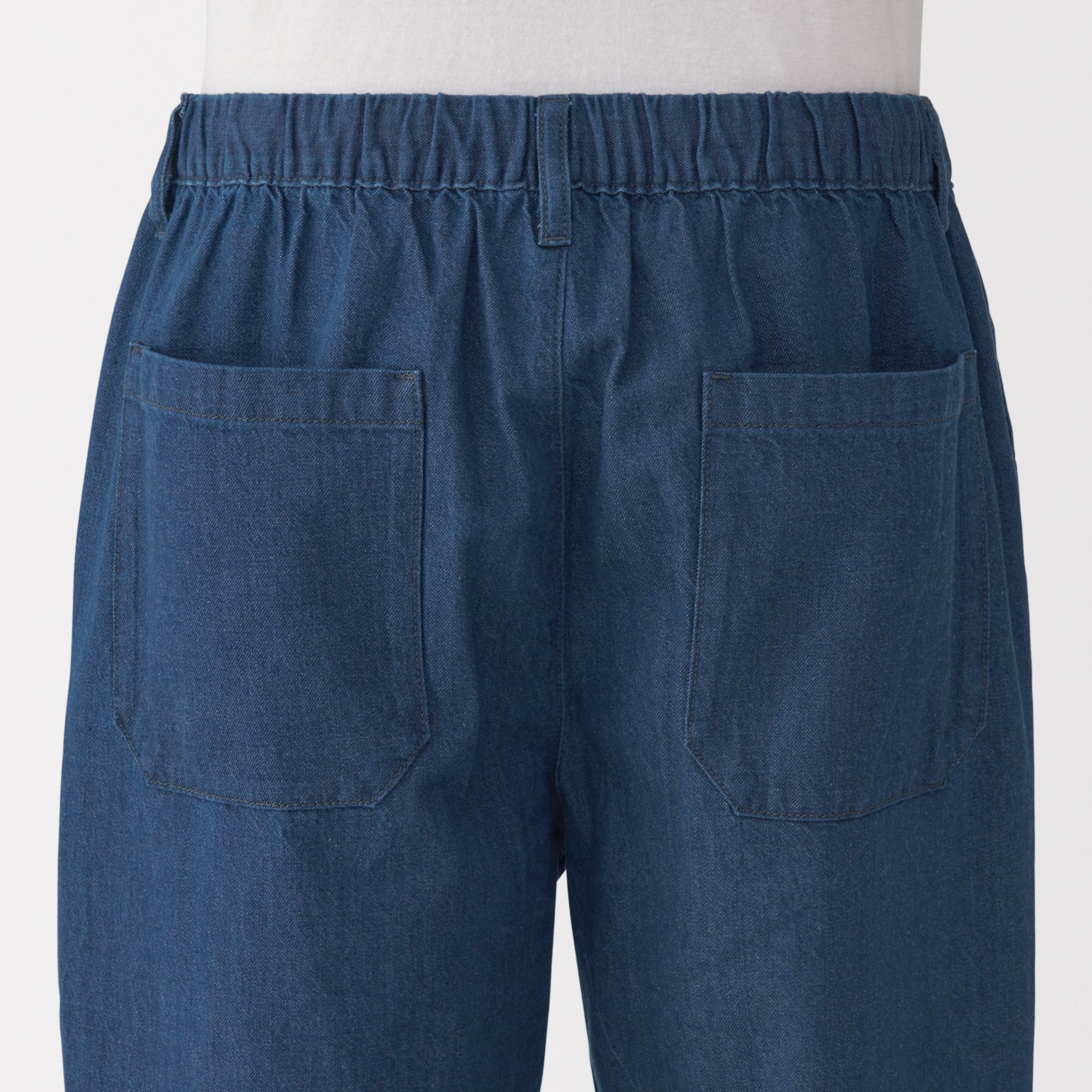 Men's Washed Denim Easy Pants - Navy