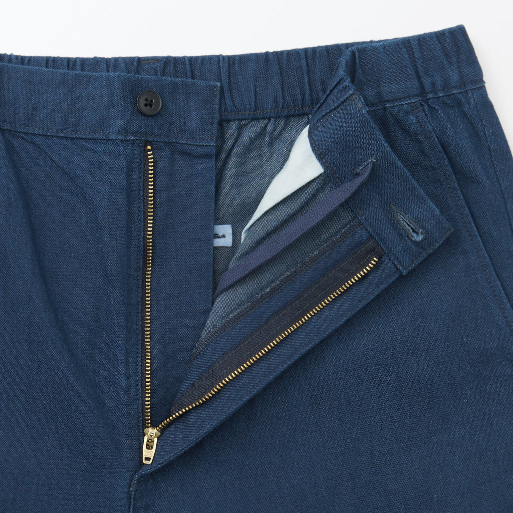 Men's Washed Denim Easy Pants - Navy
