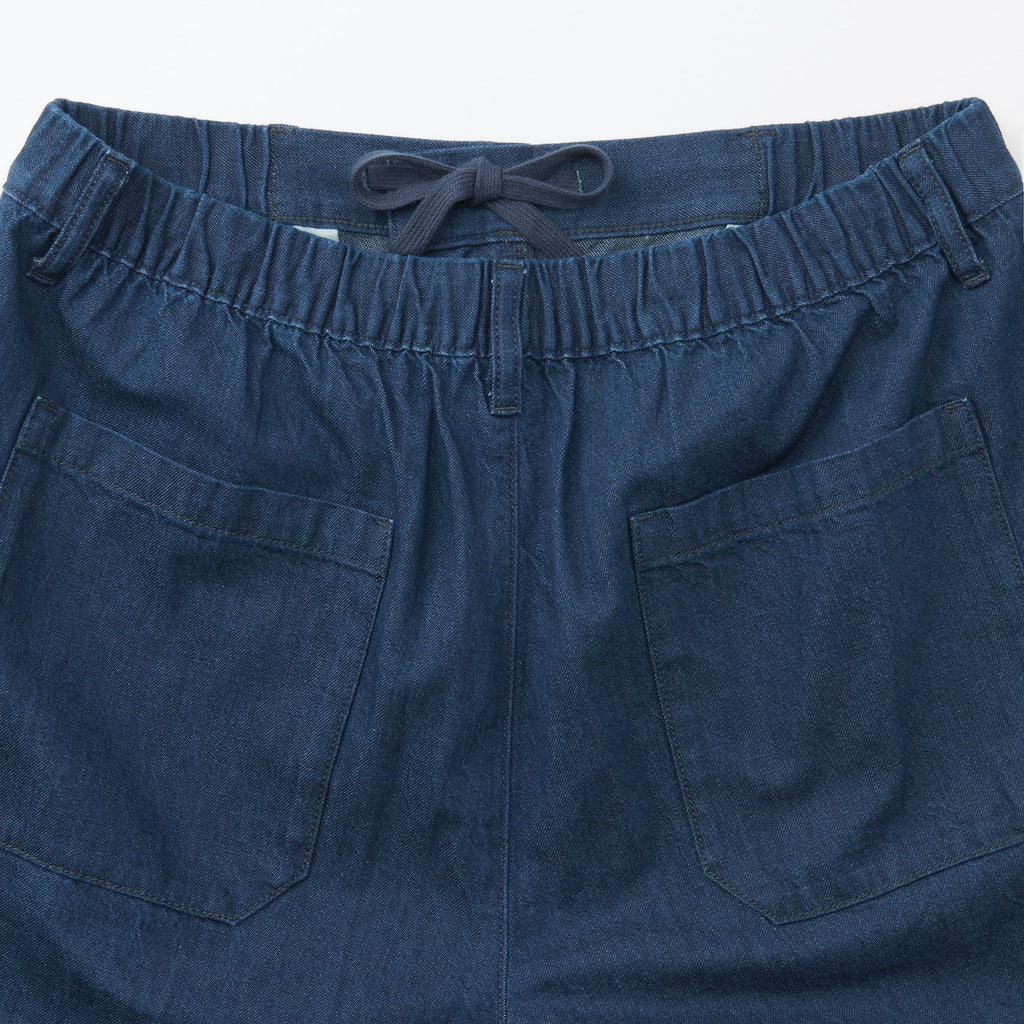 Men's Washed Denim Easy Pants - Navy
