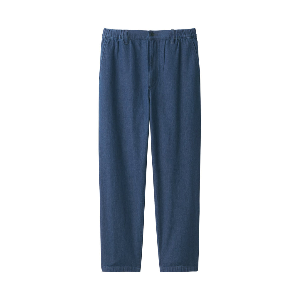 Men's Washed Denim Easy Pants - Navy