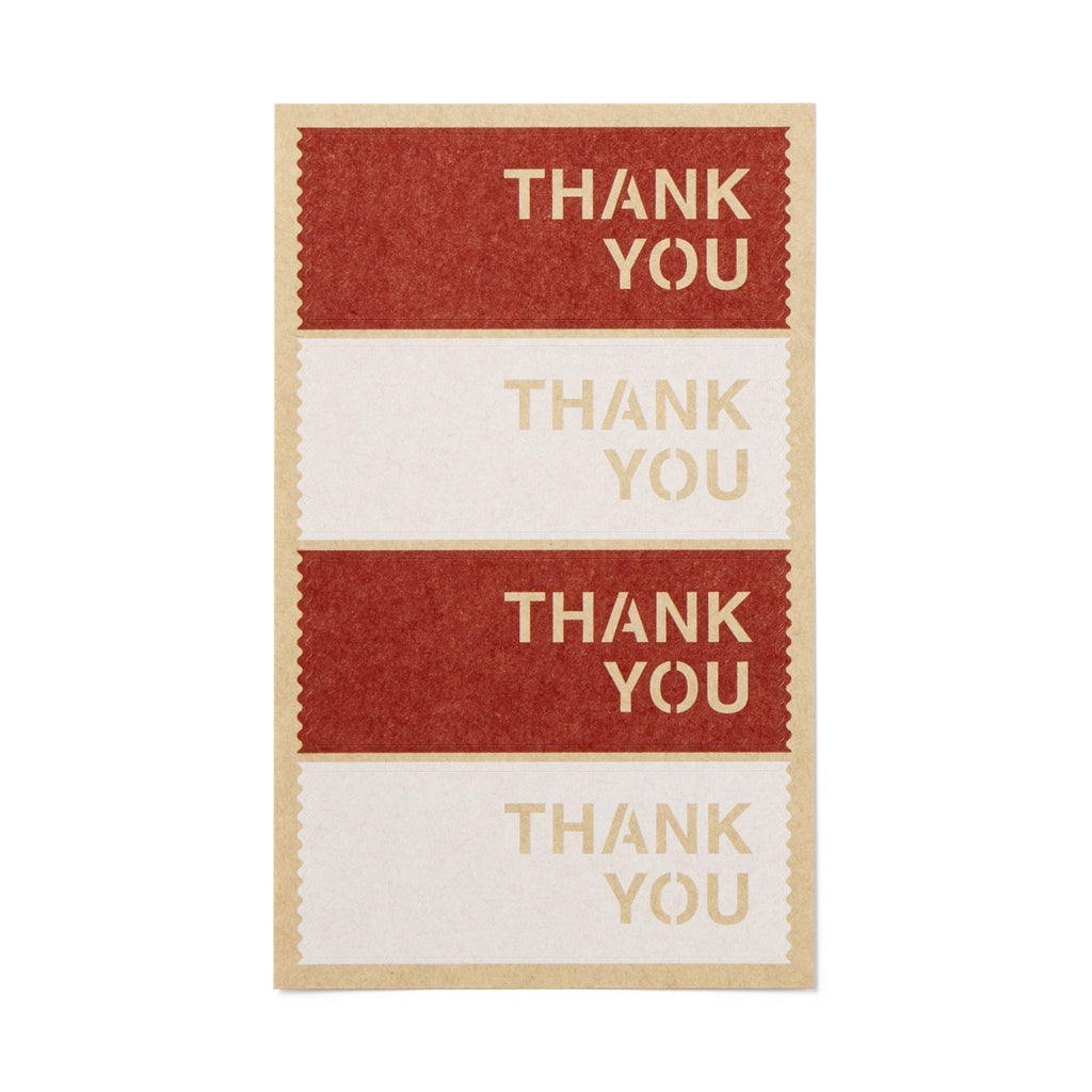 Gift Sticker - THANK YOU - 1.4 x 3.5