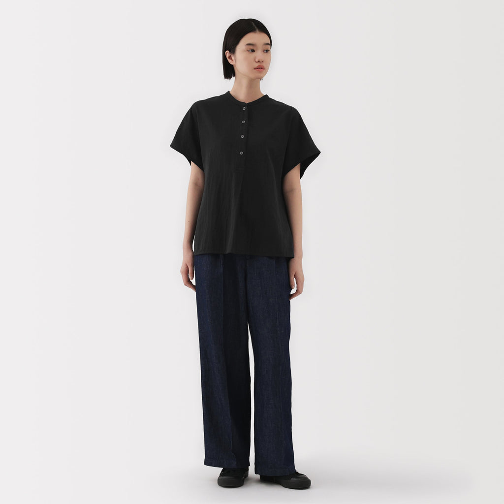Women's Kapok Blend Double Gauze Blouse