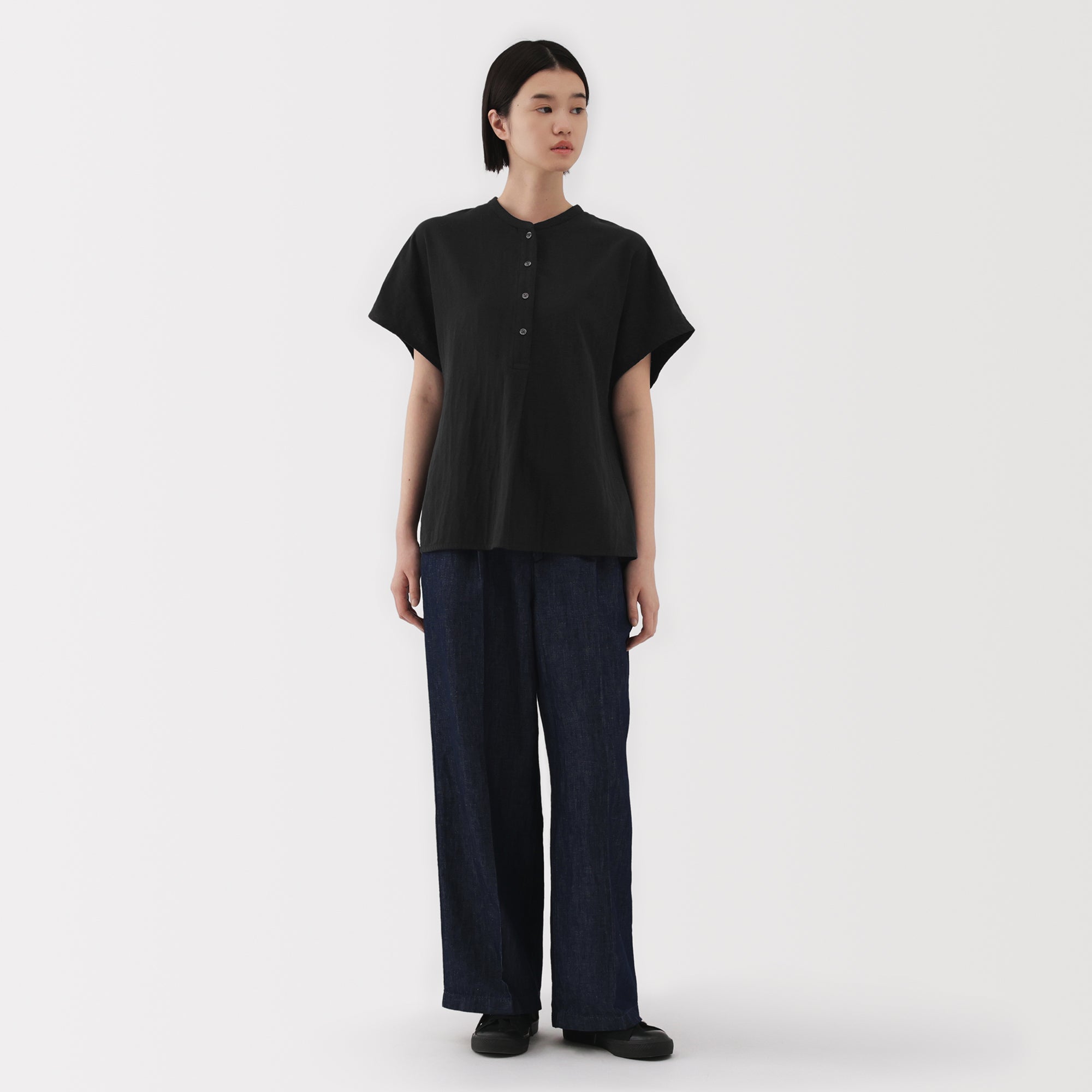 Women's Kapok Blend Double Gauze Blouse