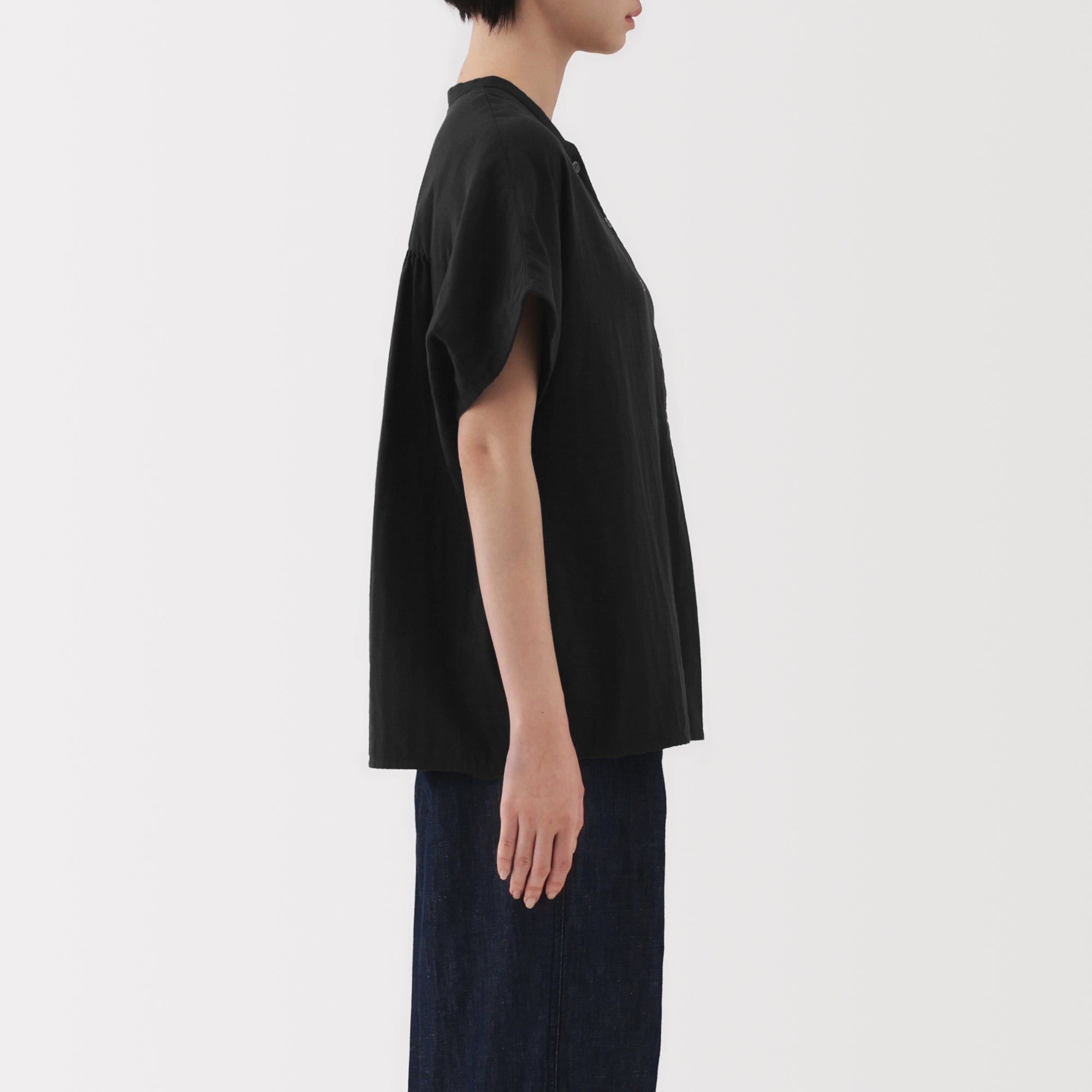 Women's Kapok Blend Double Gauze Blouse