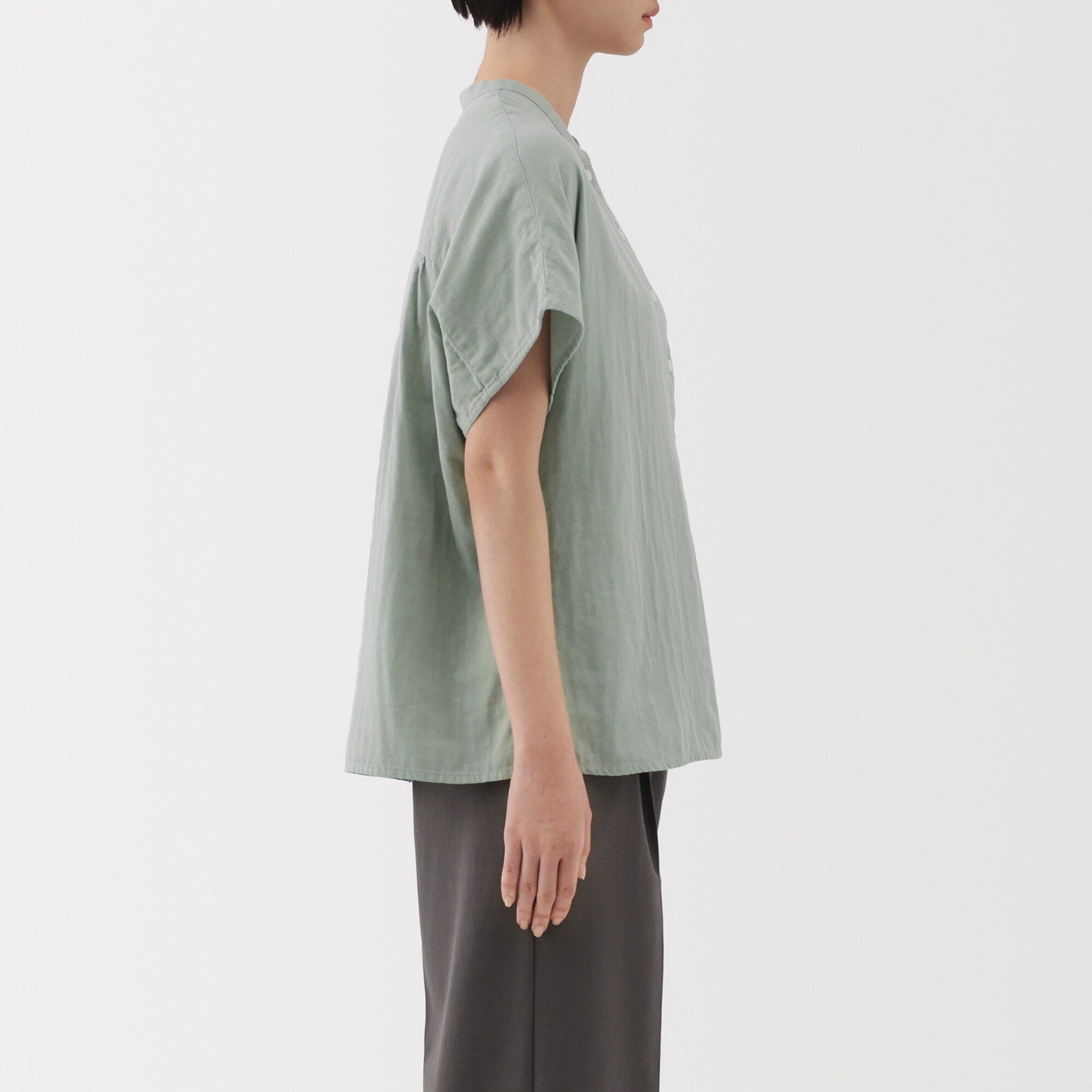 Women's Kapok Blend Double Gauze Blouse