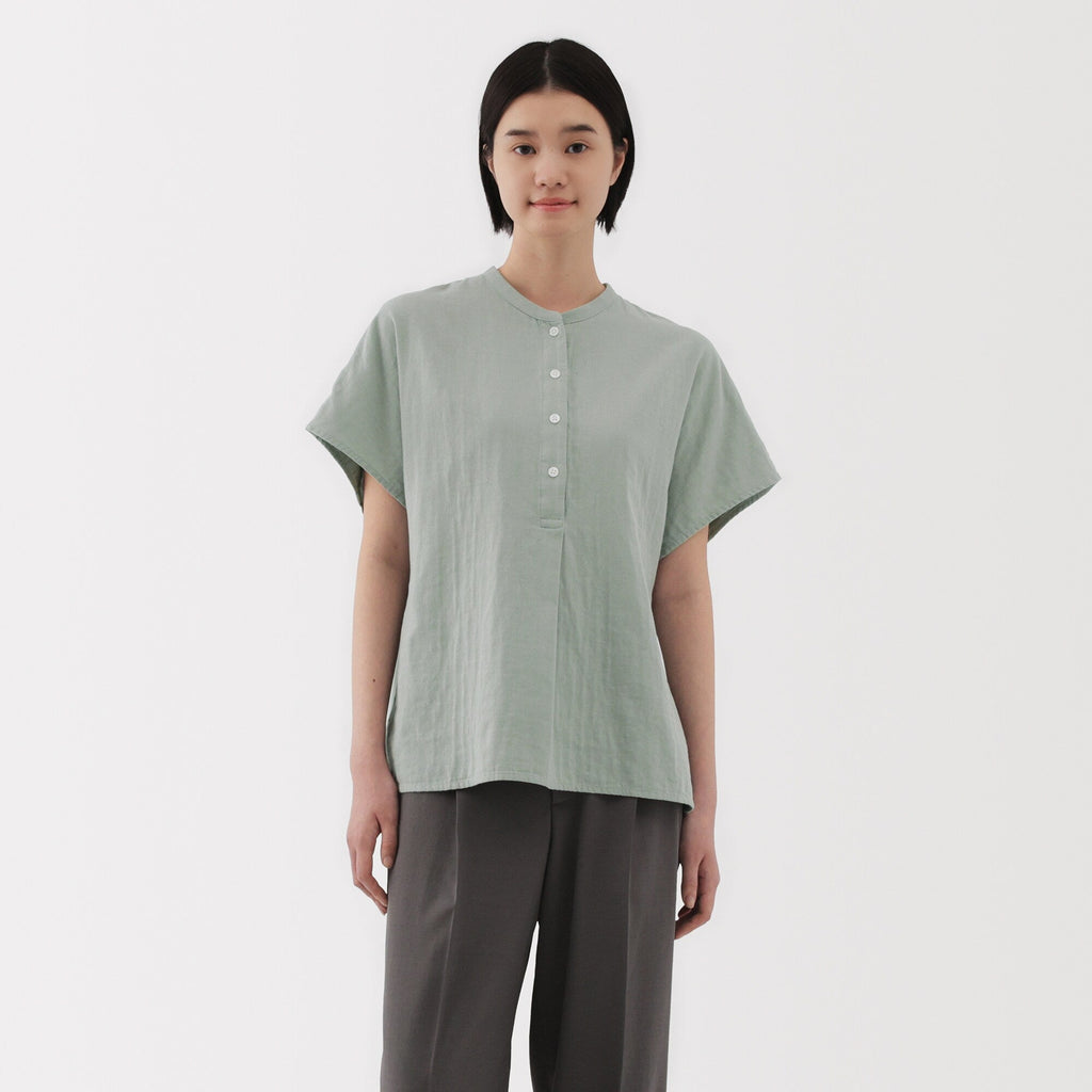 Women's Kapok Blend Double Gauze Blouse